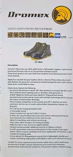 Brand New Dromex Ulteco Safety Boots – Size 10 UK