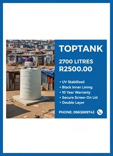 Water tanks 2770 litres