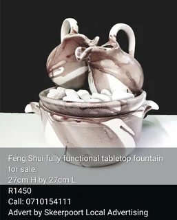 Feng shui fully functional tabletop fountain for sale