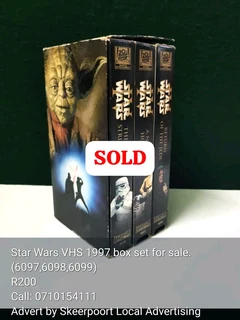 Star Wars VHS 1997 set for sale