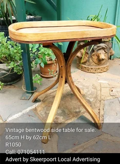 Vintage bentwood side table for sale