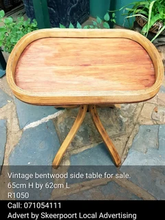 Vintage bentwood side table for sale