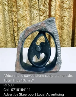 African hand carved stone sculpture for sale