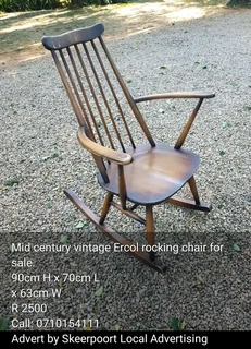 Mid century vintage Ercol rocking chair for sale