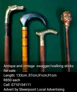 Antique and vintage swagger stick/walking sticks for sale.