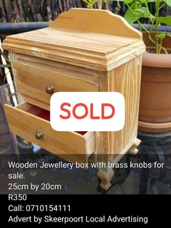 Vintage wooden jewellery boxes for sale