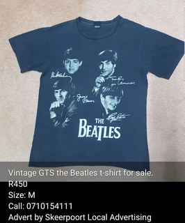 Vintage GTS the Beatles t-shirt for sale