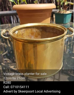 Vintage Brass planter for sale