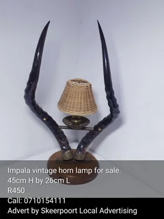 Impala horn lamp for sale