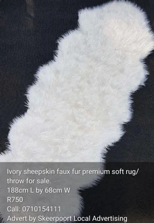 Faux fur premium soft rug for sale