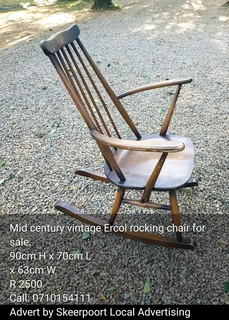 Mid century vintage Ercol rocking chair for sale