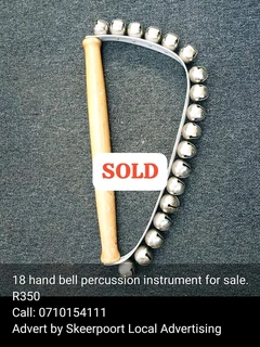 18 hand bell percussion instrument for sale