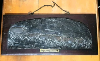 Hennie Potgieter bronze relief for sale