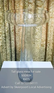 Tall glass vase for sale