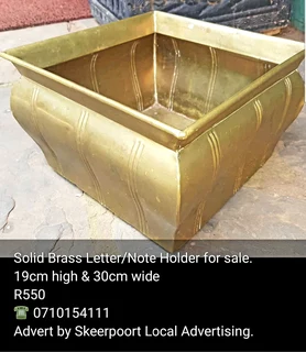 Solid brass letter box for sale.