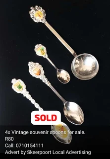 Vintage collectible spoons for sale.