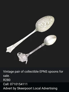 Vintage collectible spoons for sale.
