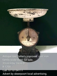 Antique rare Salters cast iron scale for sale