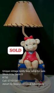 Unique vintage teddy bear lamp for sale