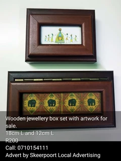 Vintage wooden Jewellery boxes for sale.