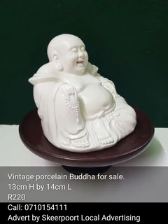 Vintage porcelain Buddha for sale.