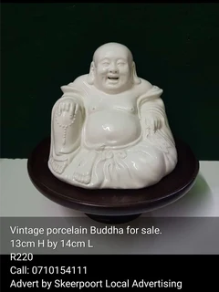 Vintage porcelain Buddha for sale.