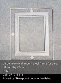 Large heavy wall mount steel frame for sale.