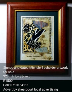Signed and dated Michele Bachelder artwork for sale.