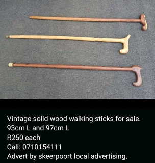 Selection of vintage walking sticks for sale