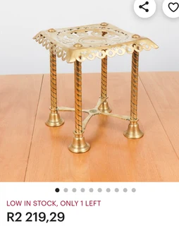 Antique victorian dated 1866 solid brass fireplace/plant stand for sale.