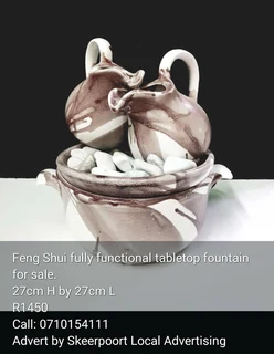 Feng shui fully functional tabletop fountain for sale