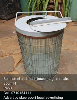 Solid sterl and mesh insects cage for sale.