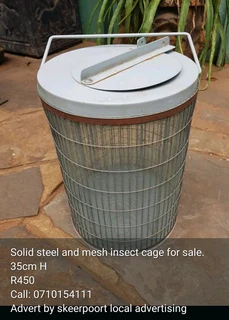 Solid sterl and mesh insects cage for sale.