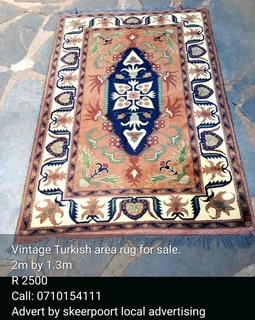 Vintage Turkish area rug for sale