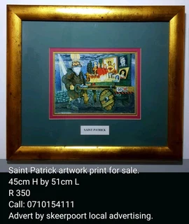 Saint Patrick artwork print for sale