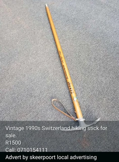Vintage 1990s Switzerland hiking stick for sale