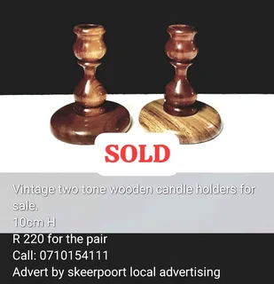 Vintage brass plated metal candle holders made in England for sale