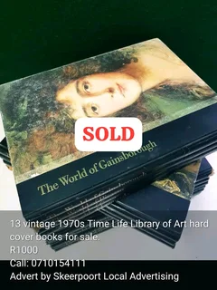 13 vintage 1970s Time Life librarybof art hard cover books for sale