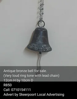 Antique bronze bell for sale