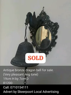 Antique bronze bell for sale