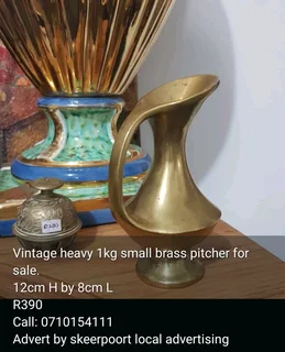 Vintage brass pitchers for sale