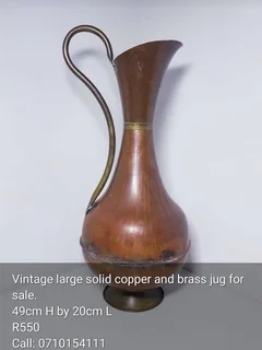 Vintage brass pitchers for sale