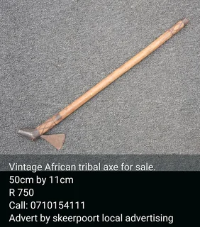 Vintage African tribal axe for sale