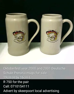 Pair of unsual German decanters for sale