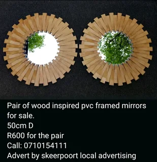 Solid oak framed mirrors for sale