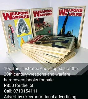 10x The illustrated encyclopedia of the 20th century weapons and warfare hardcovers books for sale