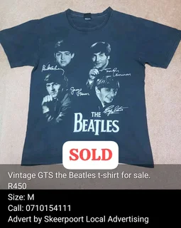 Vintage GTS the Beatles t-shirt for sale