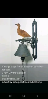 Vintage cast iron bells for sale