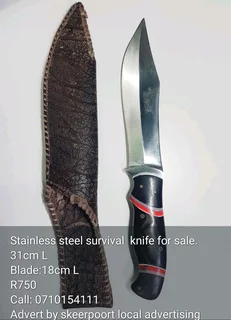 Survival/hunting knives for sale.
