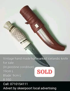 Survival/hunting knives for sale.